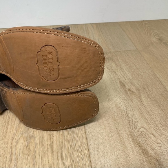 Nocona Deputy Brown Leather Square Toe Boots - Picture 8 of 8